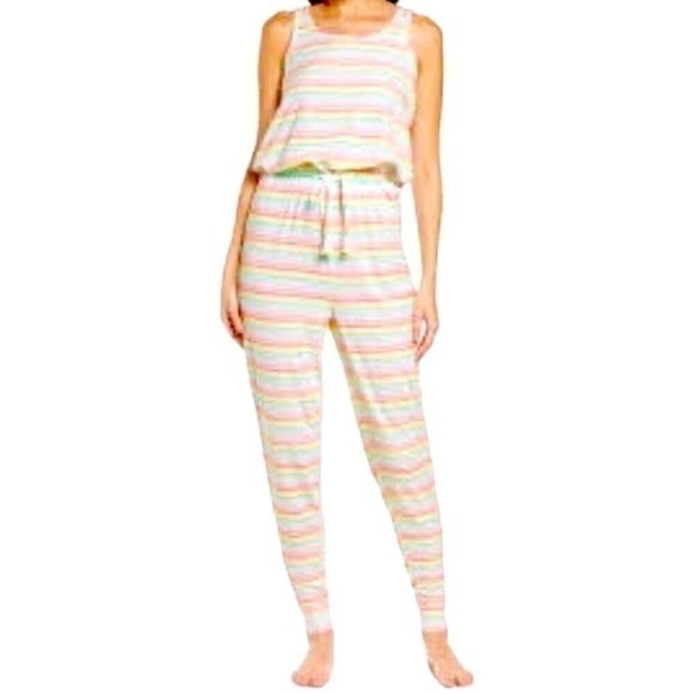 NEW!‎ Emerson Road Terry Rainbow Editorial Stripe  Romper Jumper